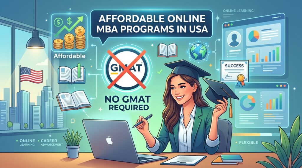 Affordable Online MBA Programs in USA with No GMAT