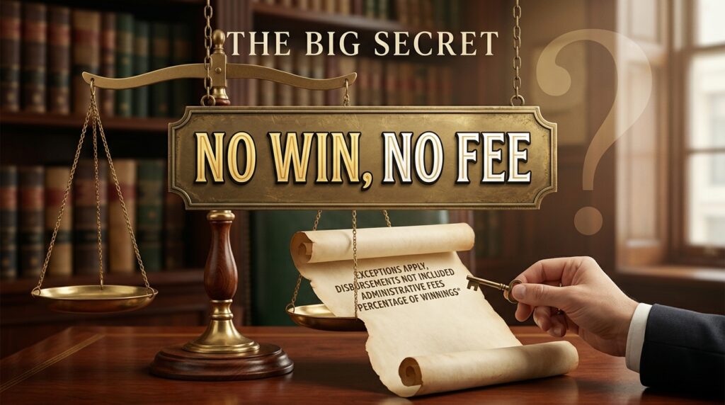 The Big Secret: "No Win, No Fee"