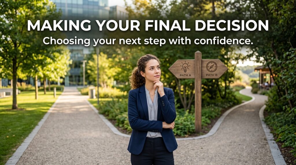 Making Your Final Decision