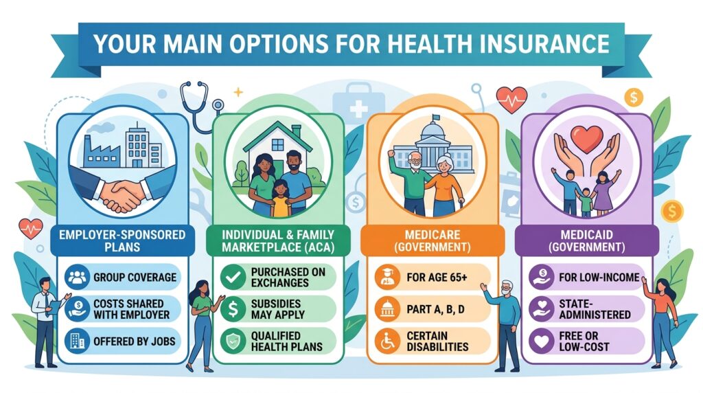Your Main Options for Health Insurance